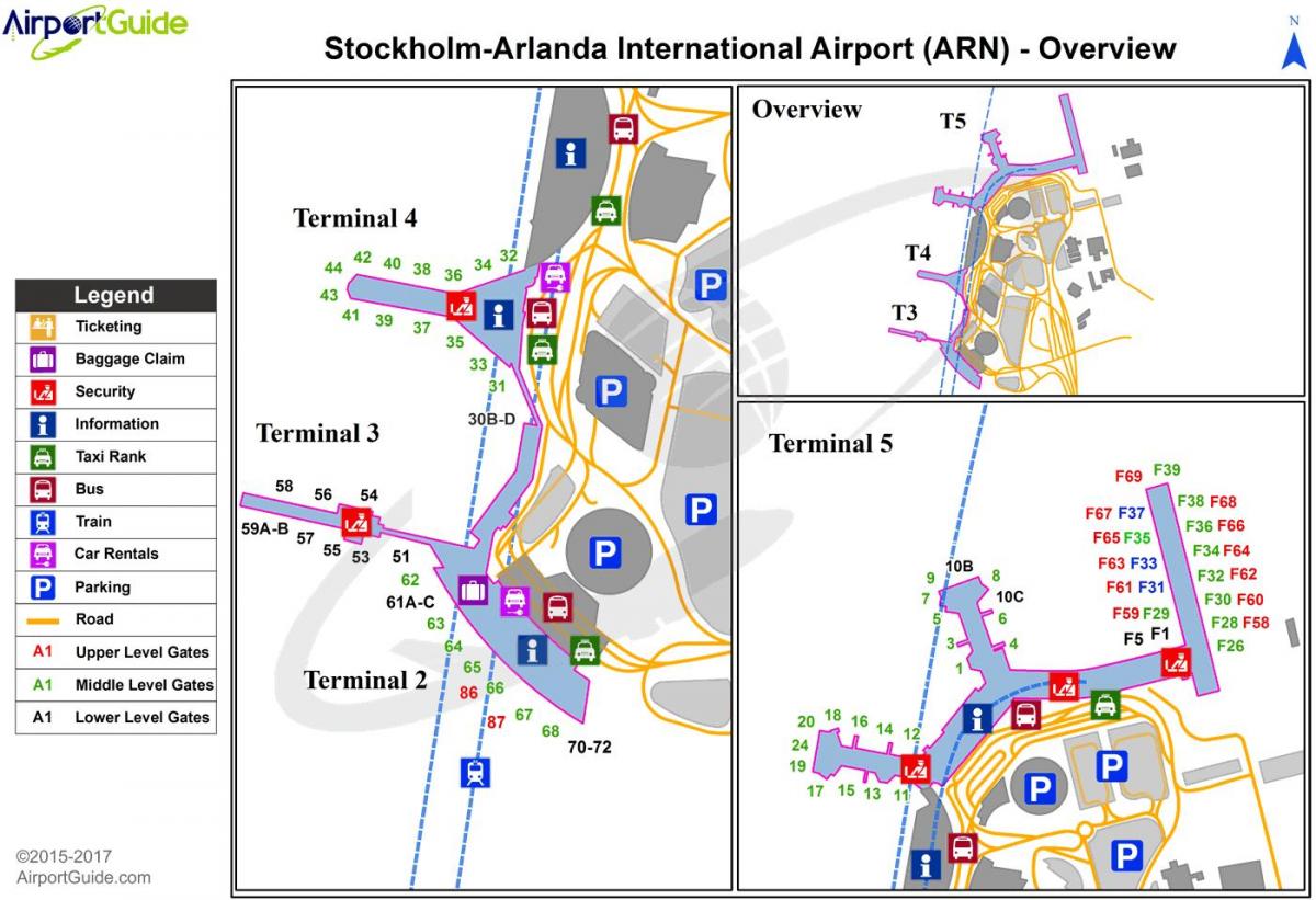 Стакгольмскі аэрапорт арланда карце