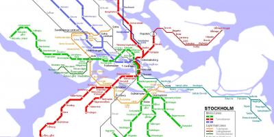 Карта метро Стакгольм