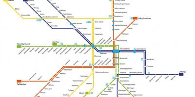 Карта метро Стакгольма арт