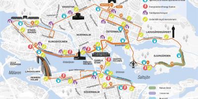 Карта Стакгольмскі марафон