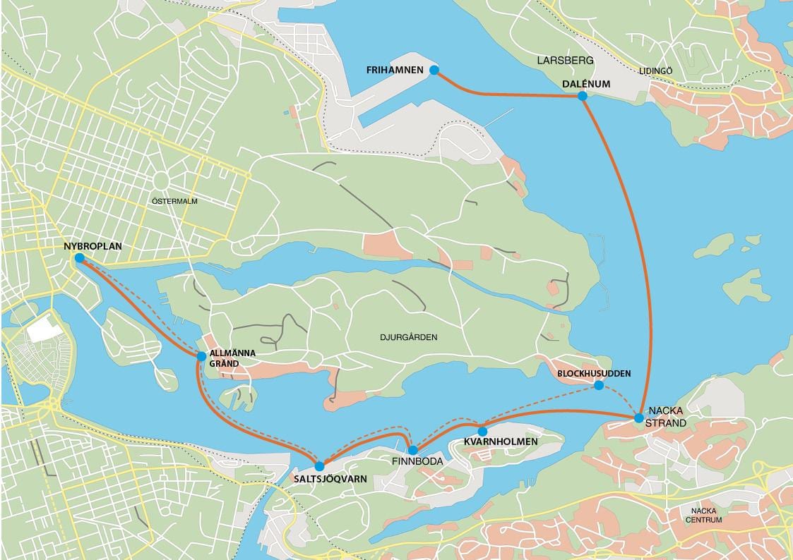 карта звернутыя Стакгольм