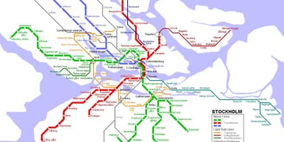 Карта метро Стакгольм
