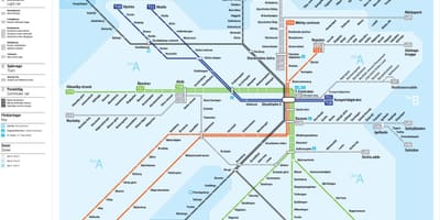 Карта Стакгольма транзітам